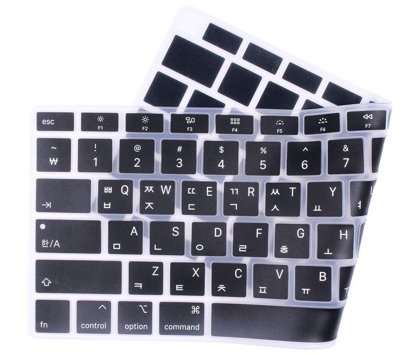 UHamn Korean Language Silicone Keyboard Cover Skin Protector Compatible 2020 Release MacBook Air 13 inch with Touch ID Model A2179 (not fit 2015-2019 Versions MacBook Air 13 A1369 A1466 A1932 - Image 2
